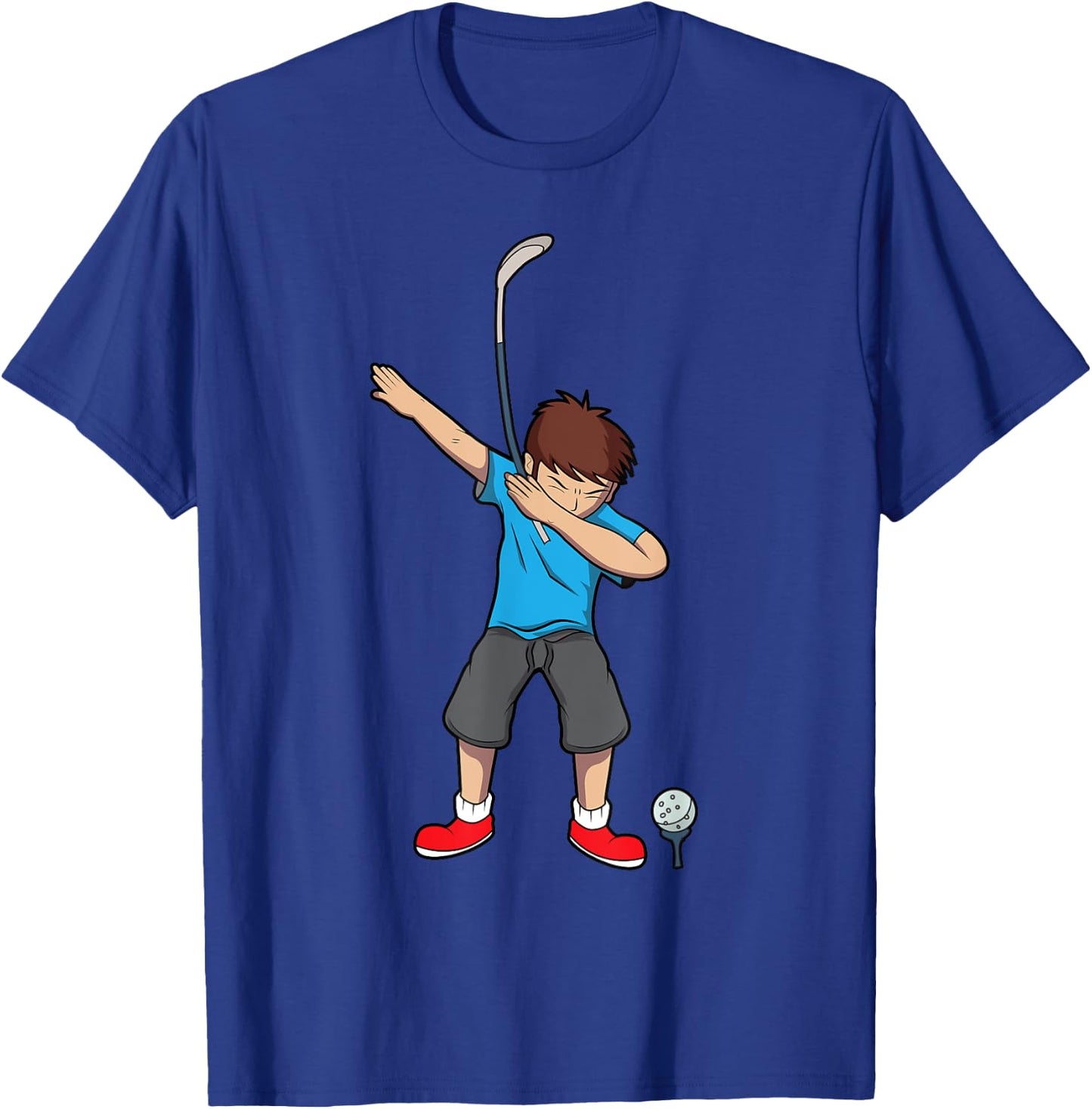 Dabbing Golf Boy Shirt | Cool I Love Golf Gift T-Shirt - T-Shirt | Royal