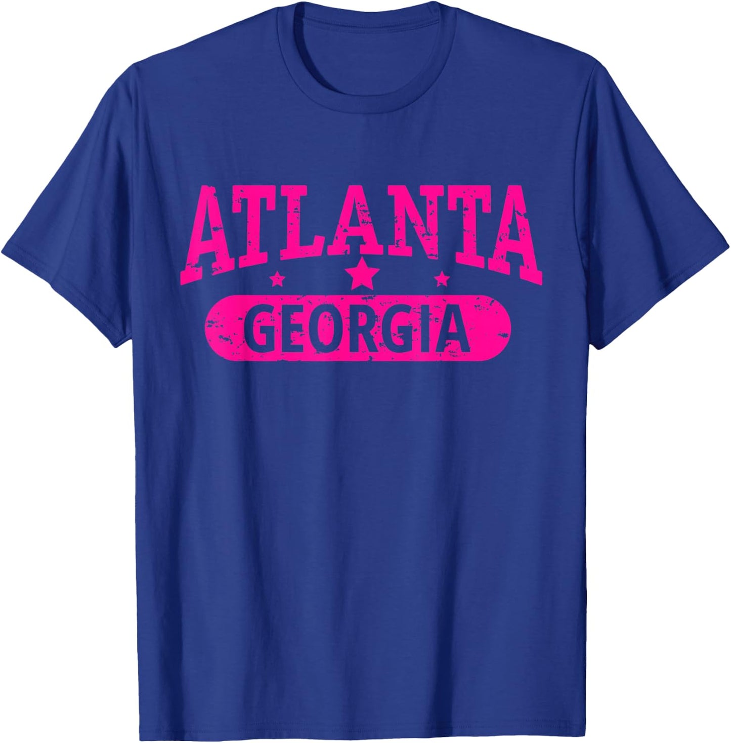 Vintage I Love ATLANTA Skyline GEORGIA T-Shirt - T-Shirt | Royal