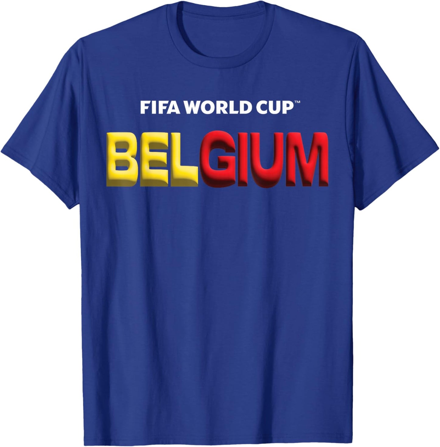 FIFA World CUP26 Belgium Bubble Color T-Shirt - T-Shirt | Royal