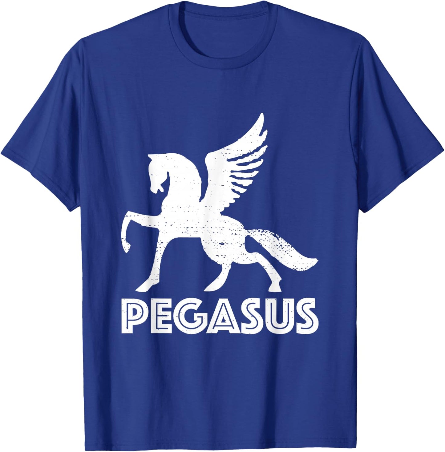 White Pegasus T Shirt Distressed Magic Unicorn Horse Galaxy T-Shirt - T-Shirt | Royal