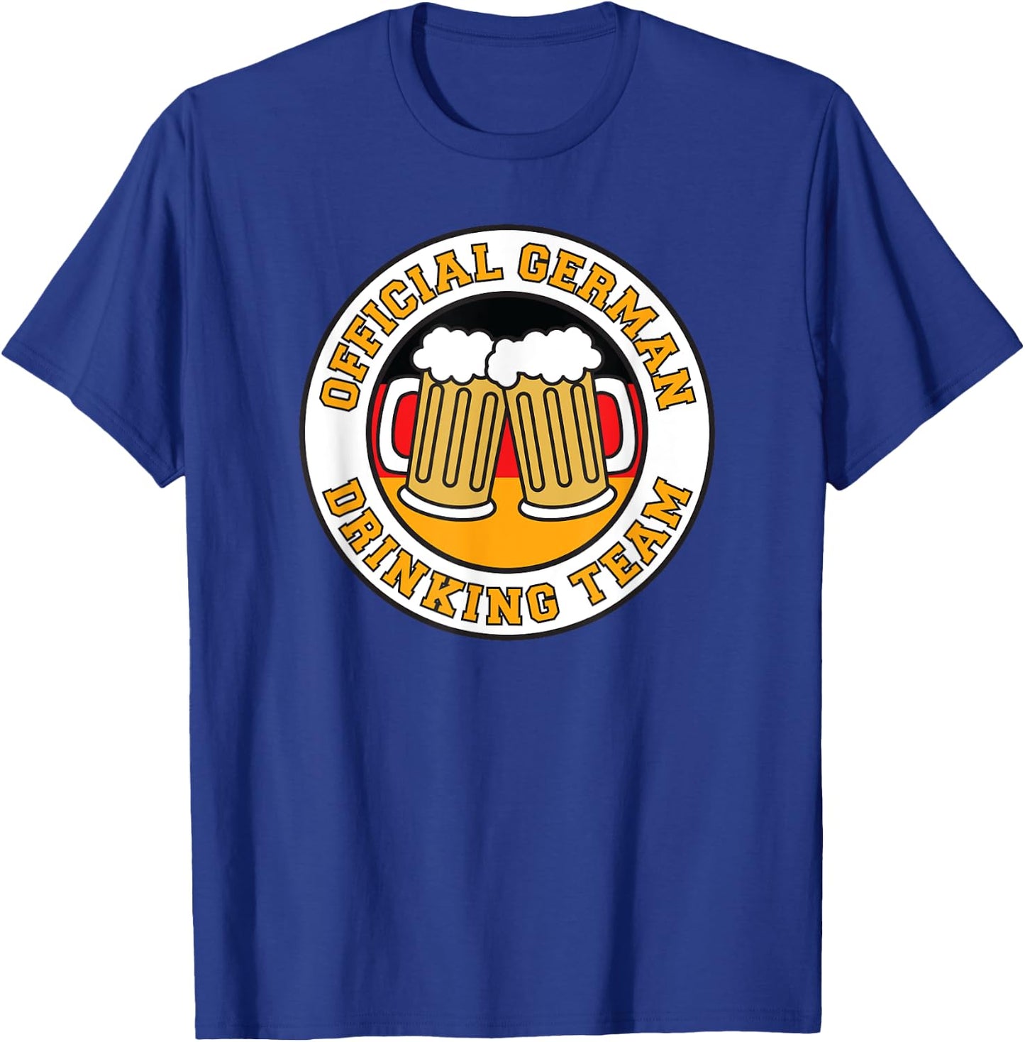 Official German Drinking Team Flag Germany Funny Beer T-Shirt - T-Shirt | Royal