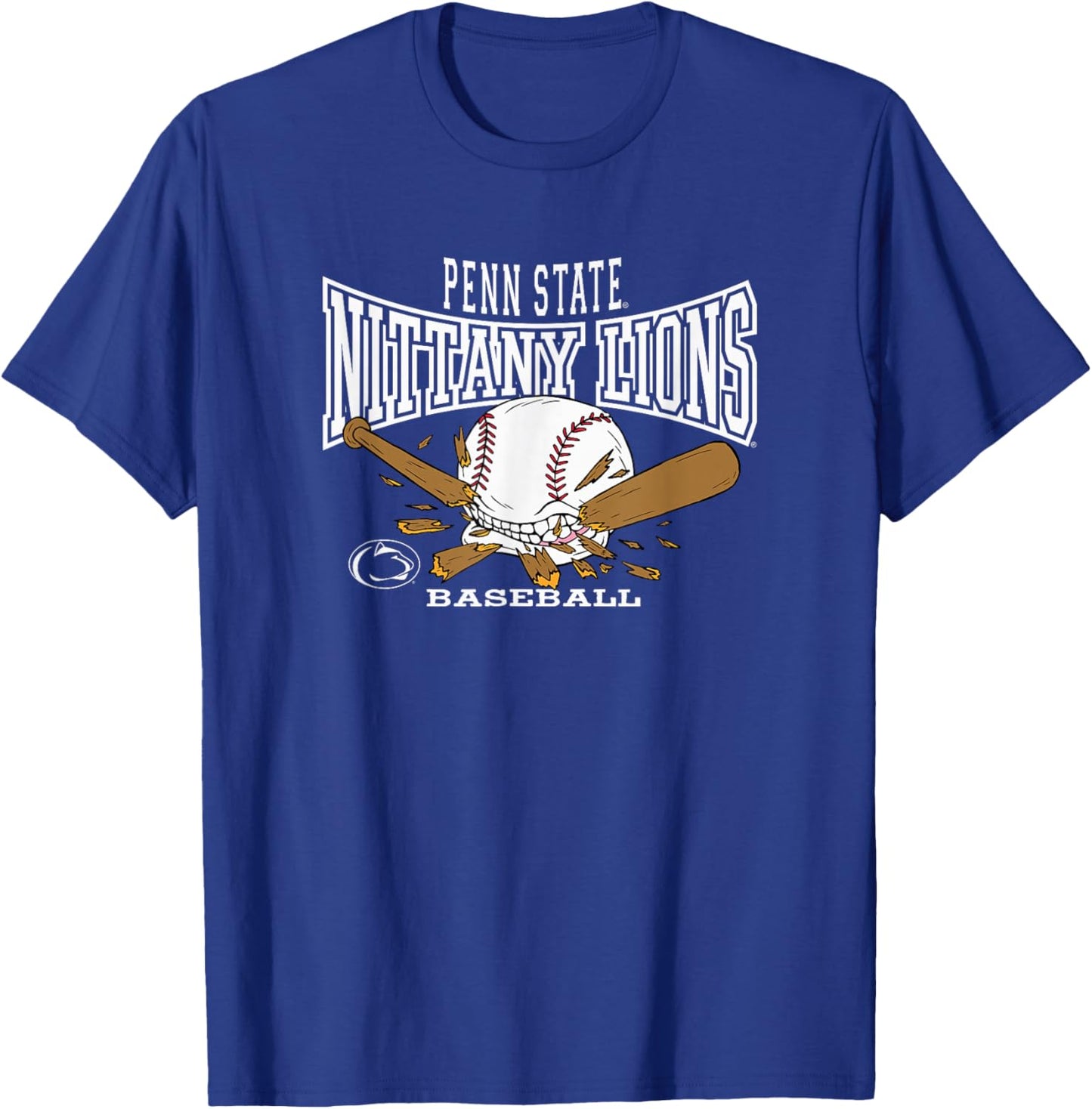 Penn State Nittany Lions Baseball Bite Navy T-Shirt - T-Shirt | Royal