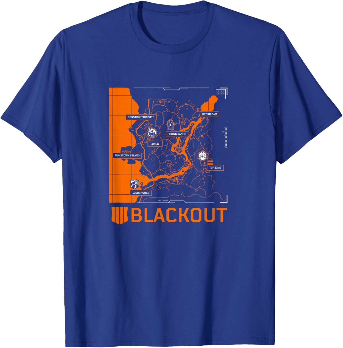 Call of Duty: Black Ops 4 - Blackout Map T-Shirt - T-Shirt | Royal
