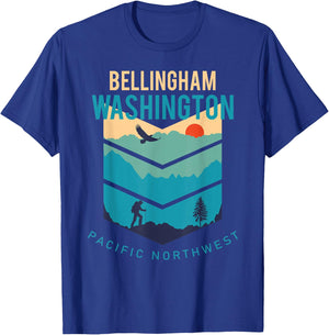 Bellingham Washington Native Hometown Pacific Northwest T-Shirt - T-Shirt | Royal