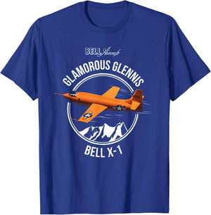 Bell X-1 Supersonic Aircraft Sound Barrier Anniversary Shirt T-Shirt - T-Shirt | Royal