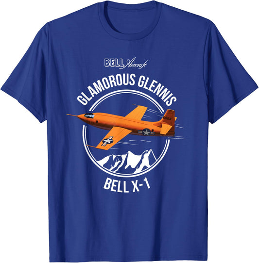 Bell X-1 Supersonic Aircraft Sound Barrier Anniversary Shirt T-Shirt - T-Shirt | Royal