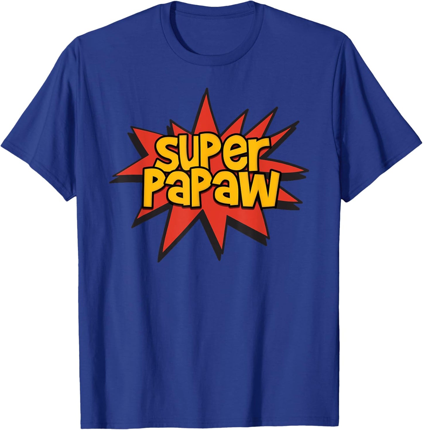 Super Grandfather Comic Book Hero - Super Papaw T-Shirt - T-Shirt | Royal