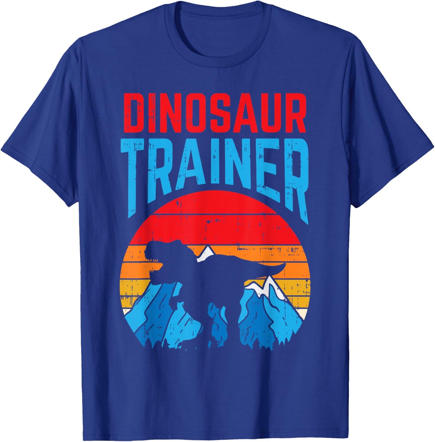 Dinosaur Trainer T-Rex Funny Easy Halloween Costume Boys T-Shirt - T-Shirt | Royal