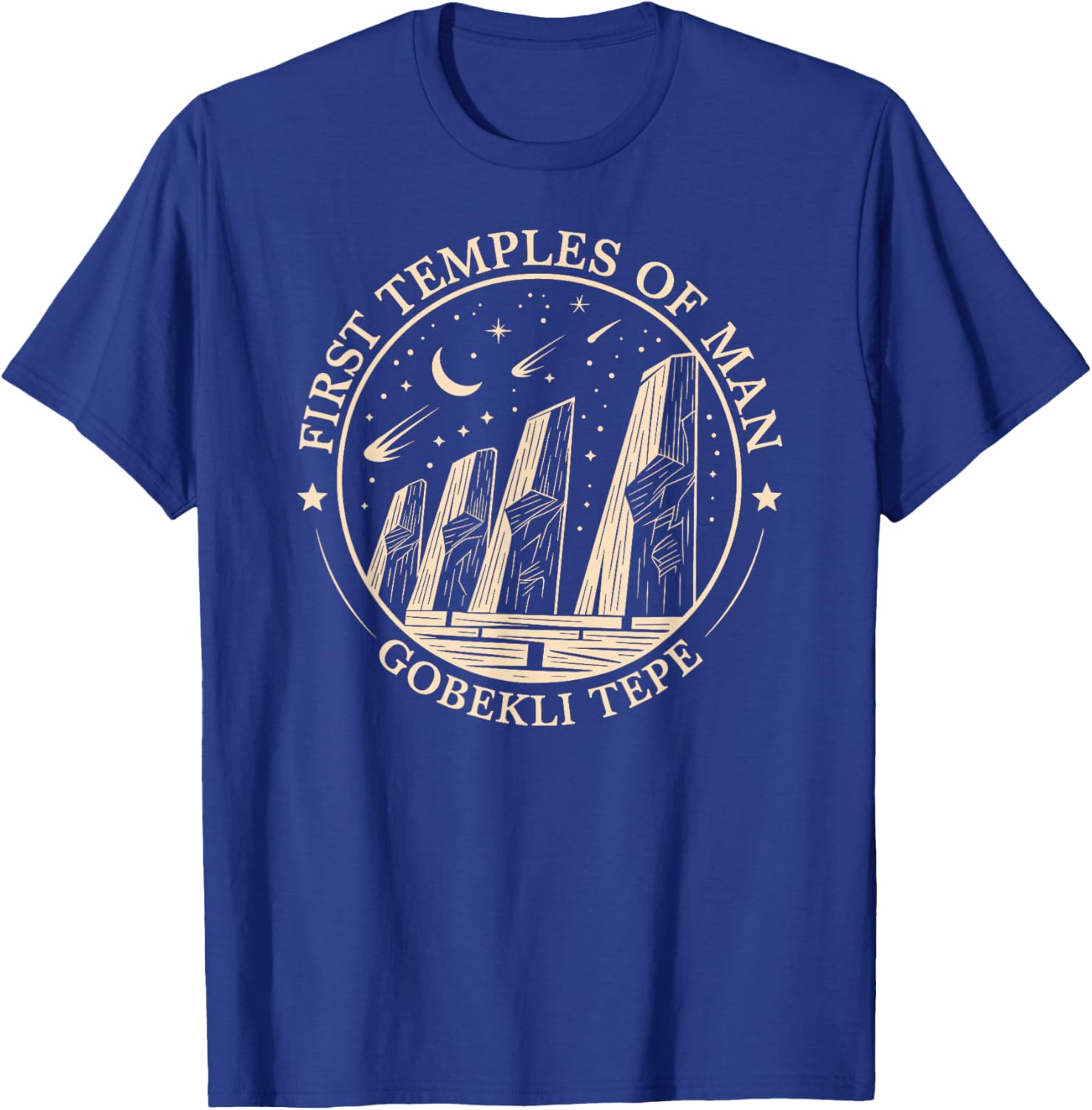 First Temples of Man Gobekli Tepe, Celestial Landmark Fun T-Shirt - T-Shirt | Royal