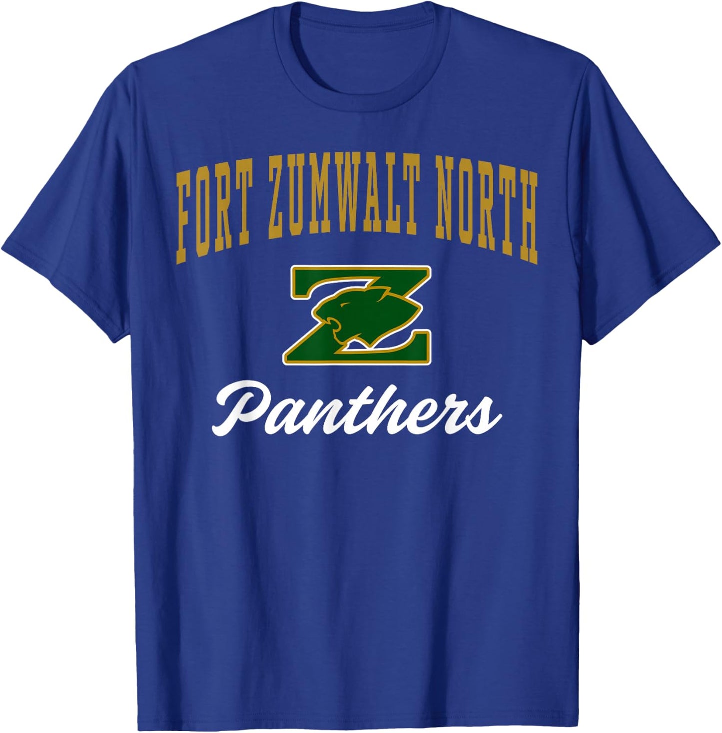 Fort Zumwalt North High School Panthers C3 T-Shirt - T-Shirt | Royal