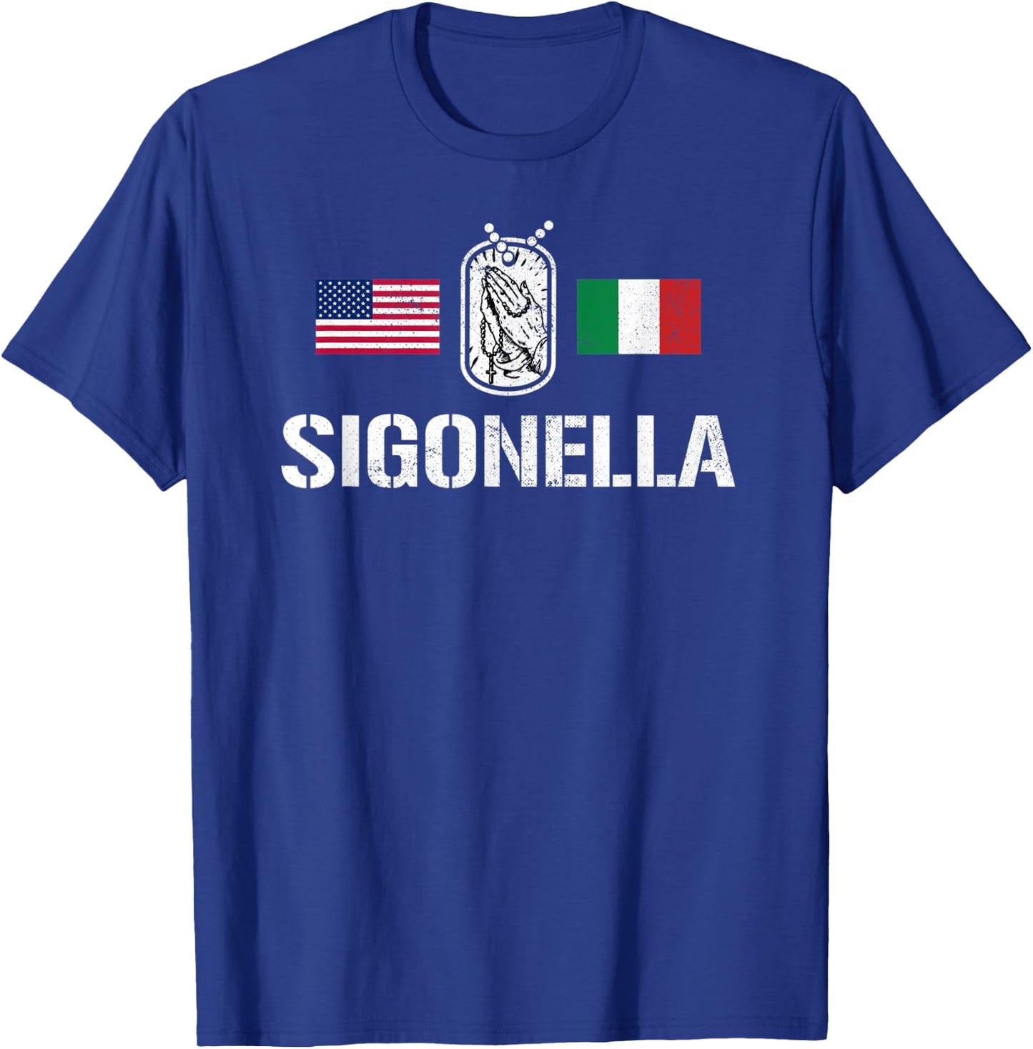 Support Deployed in Italy Military Deployment in Sigonella T-Shirt - T-Shirt | Royal