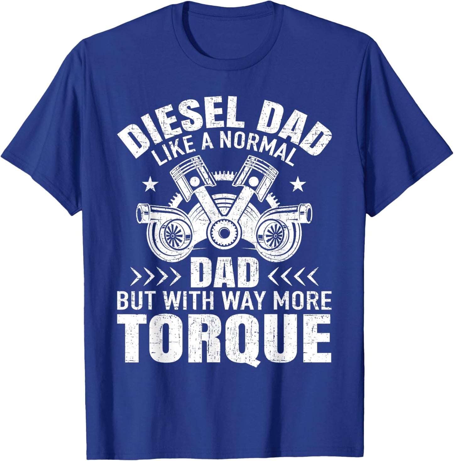 Diesel Mechanic Dad Automobile Fathers Day T-Shirt - T-Shirt | Royal
