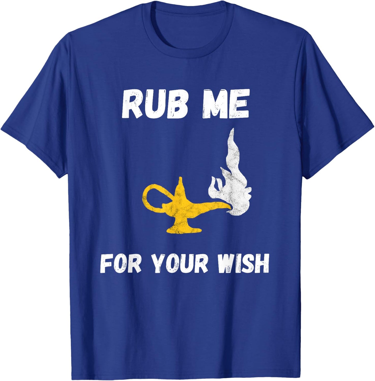 Funny Genie Lamp Rub Me Wishes Aladin Costume T-Shirt - T-Shirt | Royal