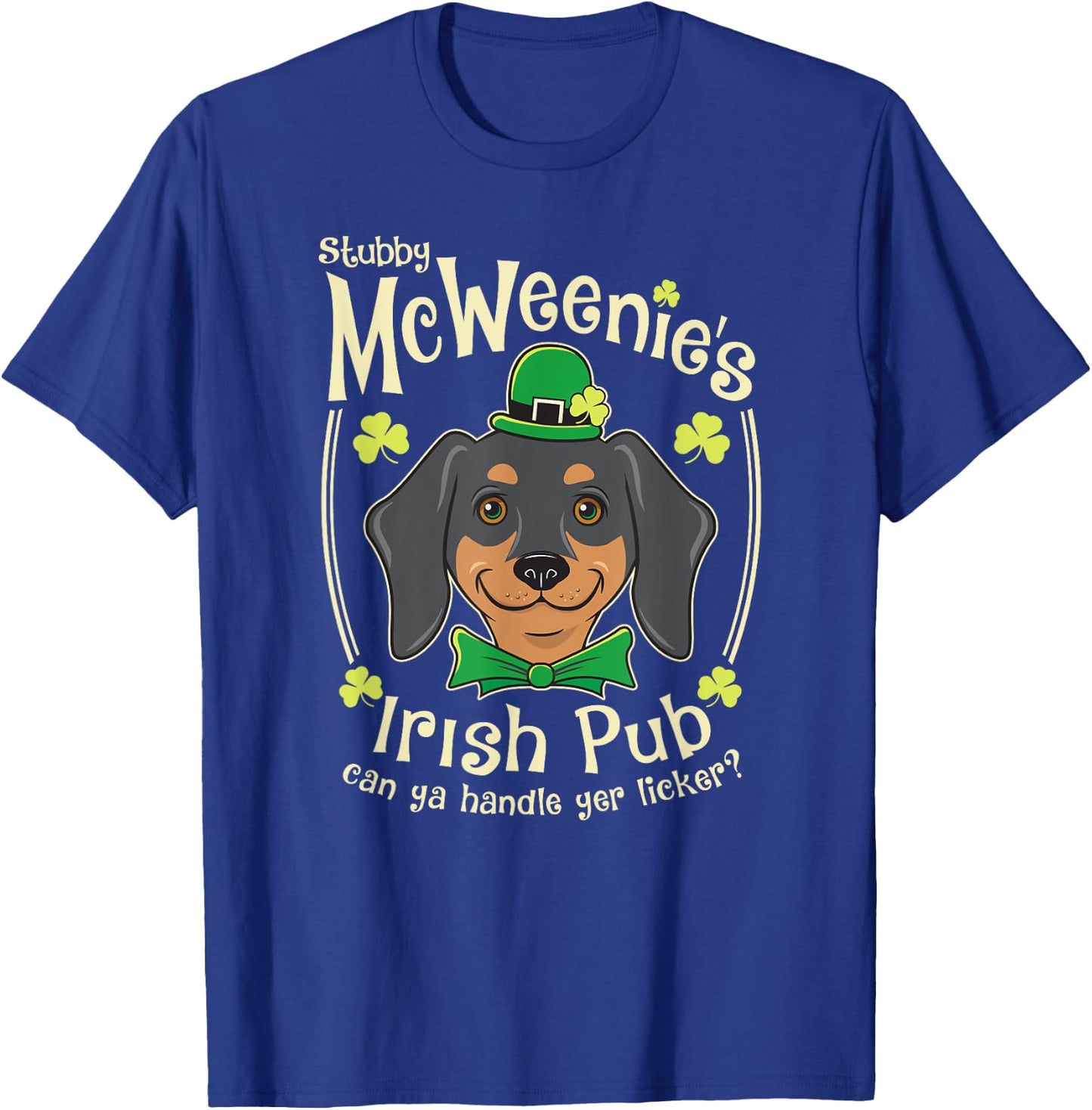 Funny Dachshund St. Patrick's Day Irish Pub T-Shirt - T-Shirt | Royal