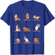 English Bulldog Yoga Puppy Yoga Poses and Meditation T-Shirt - T-Shirt | Royal