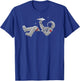 Relaxing Astronaut Throwing Paper Airplanes T-Shirt - T-Shirt | Royal