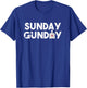 Sunday Gunday T Shirt Pro Gun Shooting Slogan Gifts T-Shirt - T-Shirt | Royal