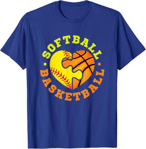 Softball Basketball T-Shirt - T-Shirt | Royal