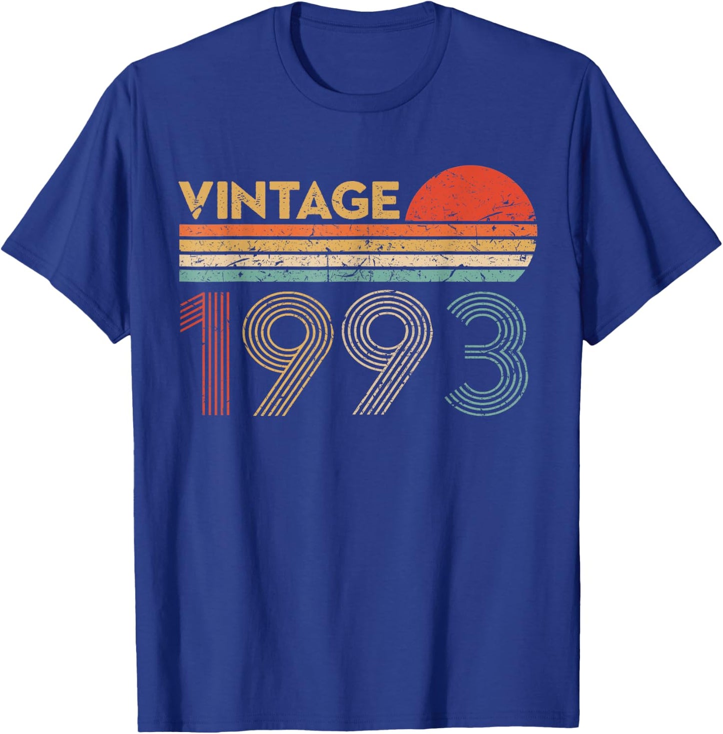 30 Year Old Birthday Vintage Classic Born In 1993 T-Shirt - T-Shirt | Royal