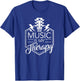 Music is My Therapy - Guitar Rock Music Gift T-Shirt - T-Shirt | Royal