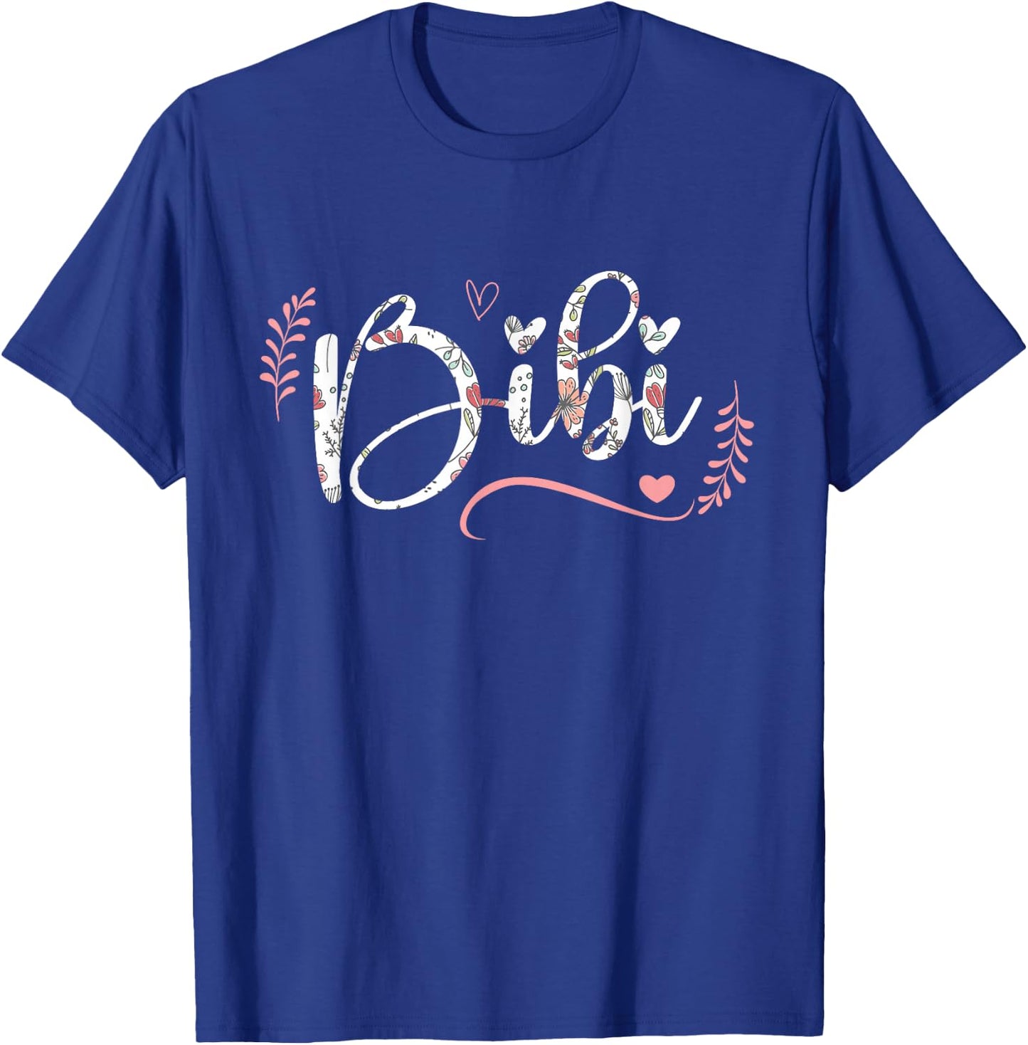 Bibi Floral Grandma Christmas Mother's Day Grandparents T-Shirt - T-Shirt | Royal