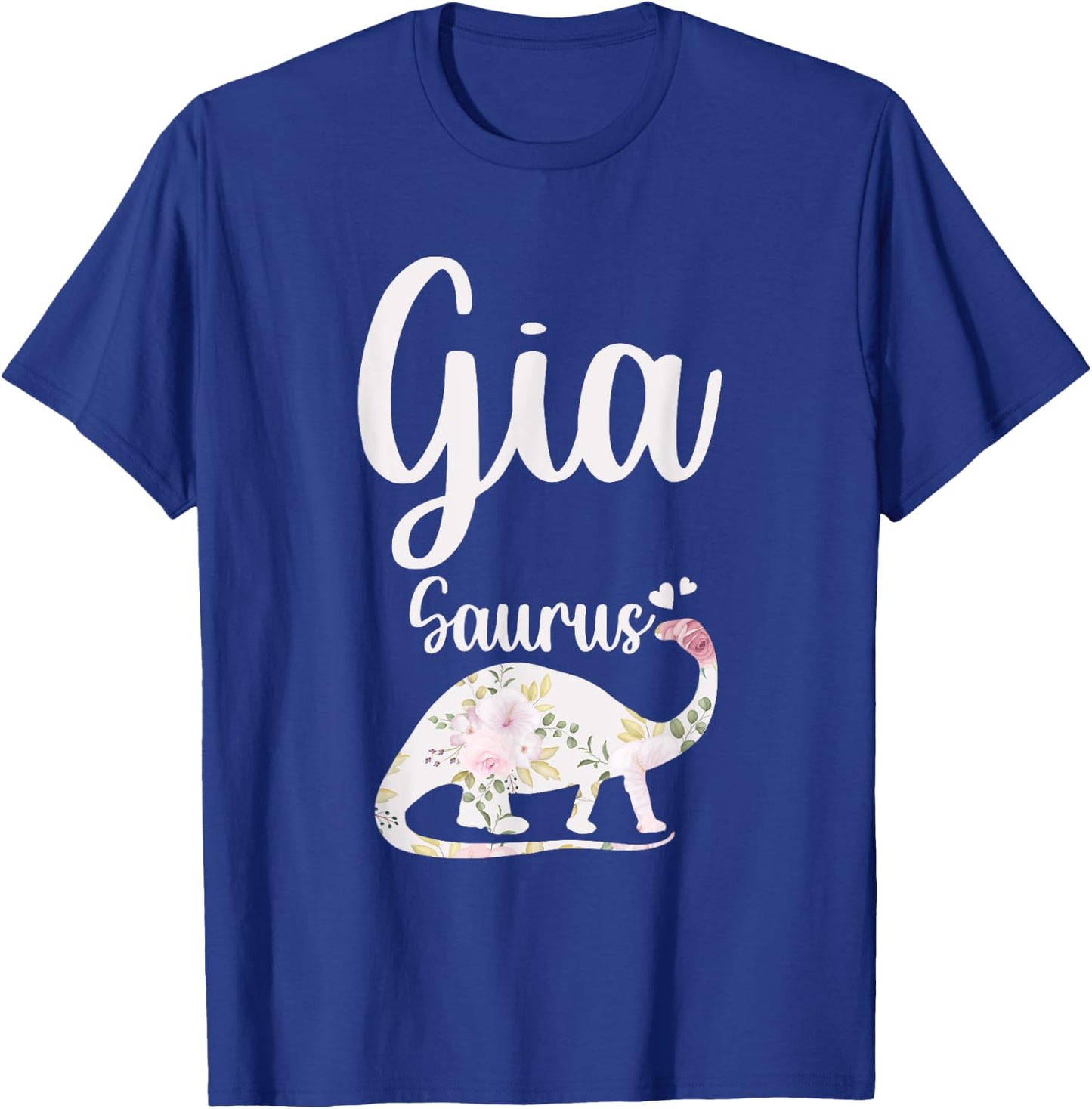 Gia Saurus Grandma Mother's Day Thanksgiving Christmas T-Shirt - T-Shirt | Royal