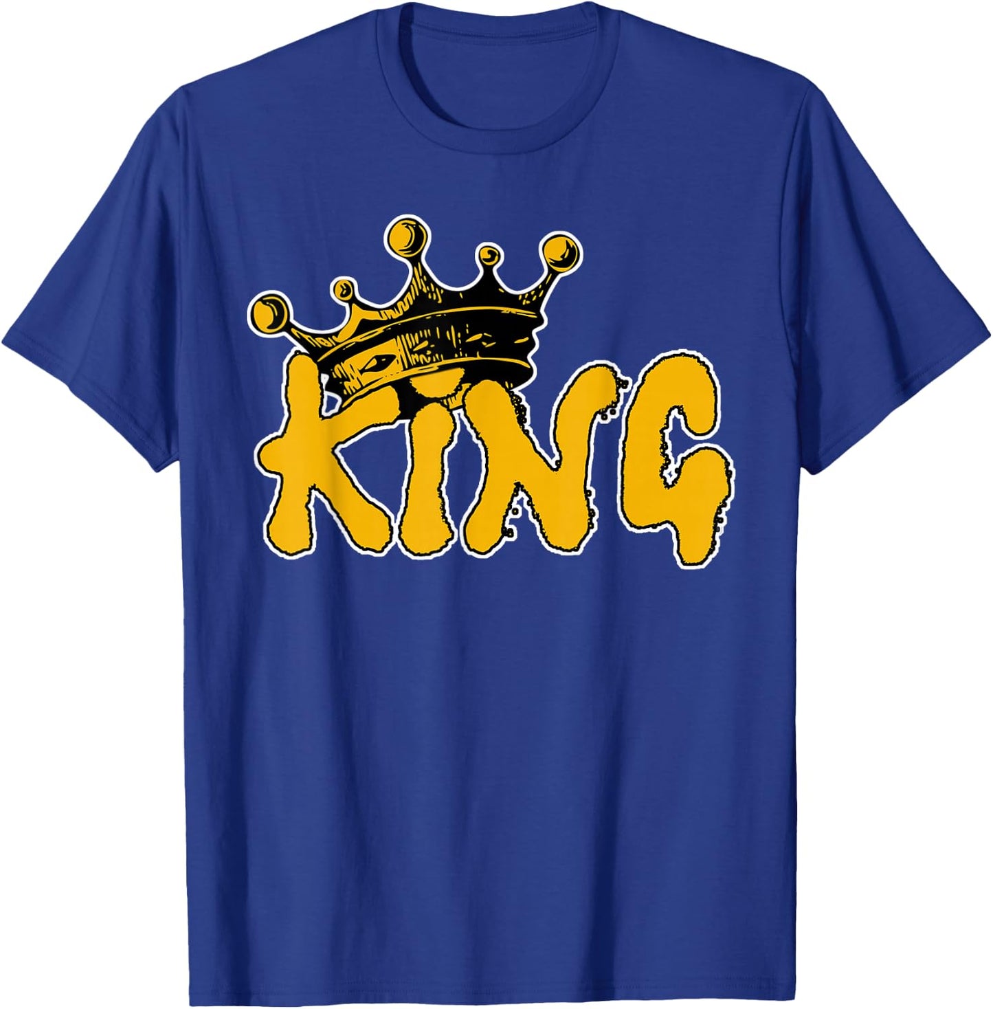 King Crown Gold - Graffiti Design T-Shirt - T-Shirt | Royal