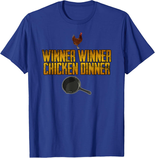 Winner Winner Chicken Dinner , gamer, gaming, pc T-Shirt - T-Shirt | Royal