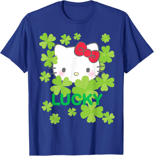 Hello Kitty Lucky Clover St. Patrick's Day Shirt T-Shirt - T-Shirt | Royal