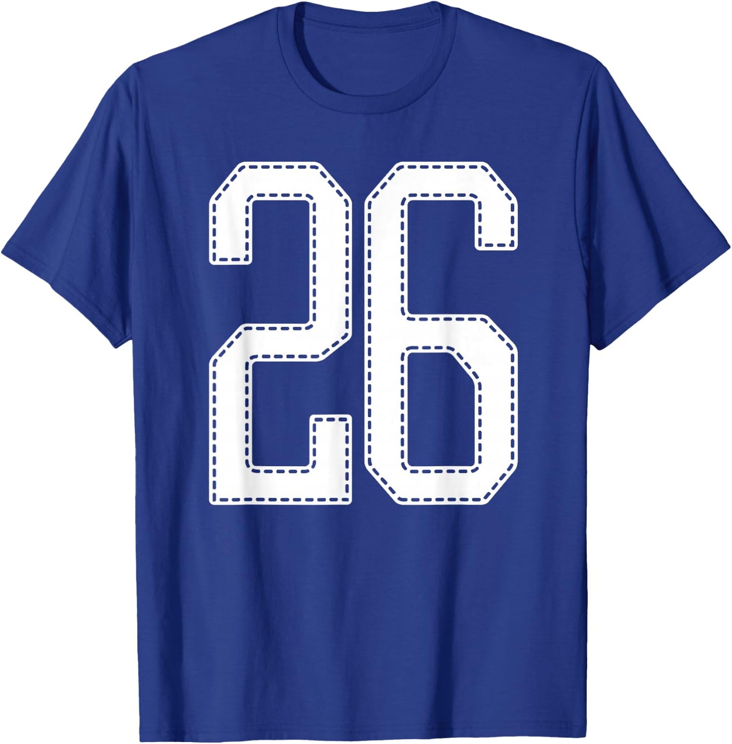 Official Team League #26 Jersey Number 26 Sports Jersey T-Shirt - T-Shirt | Royal