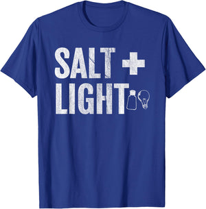 Salt & Light Matt 5:13-16 Bible Verse Christian T-Shirt - T-Shirt | Royal