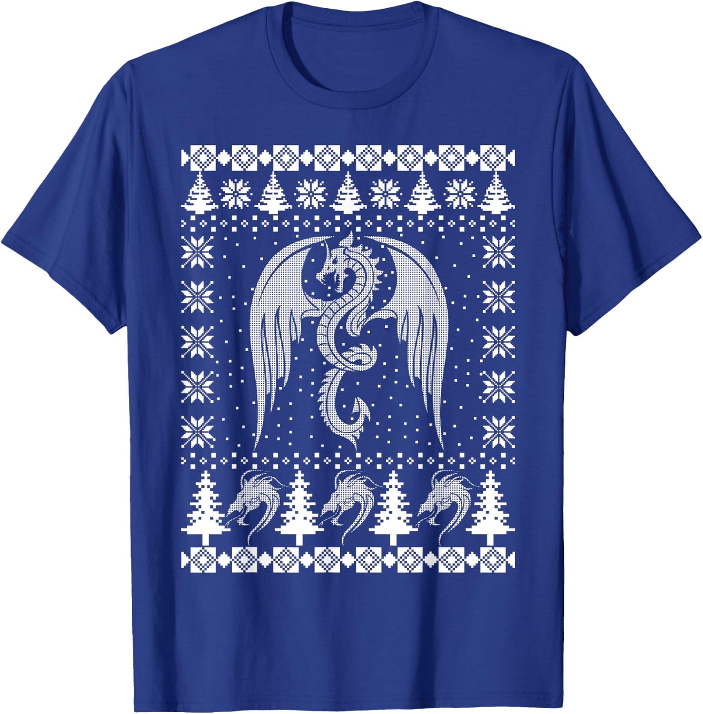 Dragon Ugly Christmas Fantasy Mystical Christmas Gift T-Shirt - T-Shirt | Royal