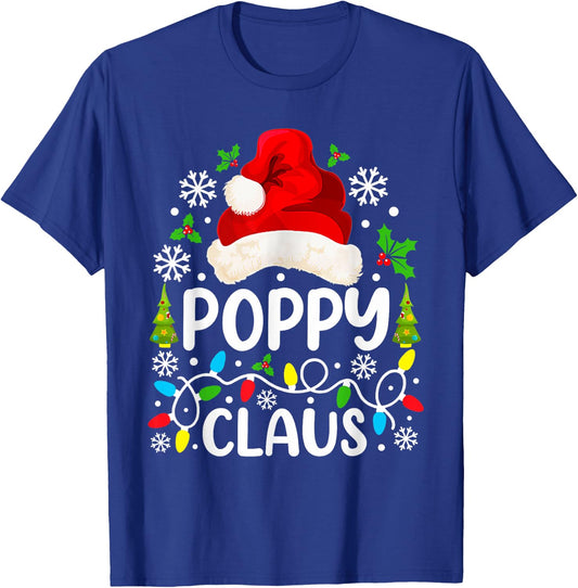 Poppy Claus Funny Christmas Family Matching T-Shirt - T-Shirt | Royal
