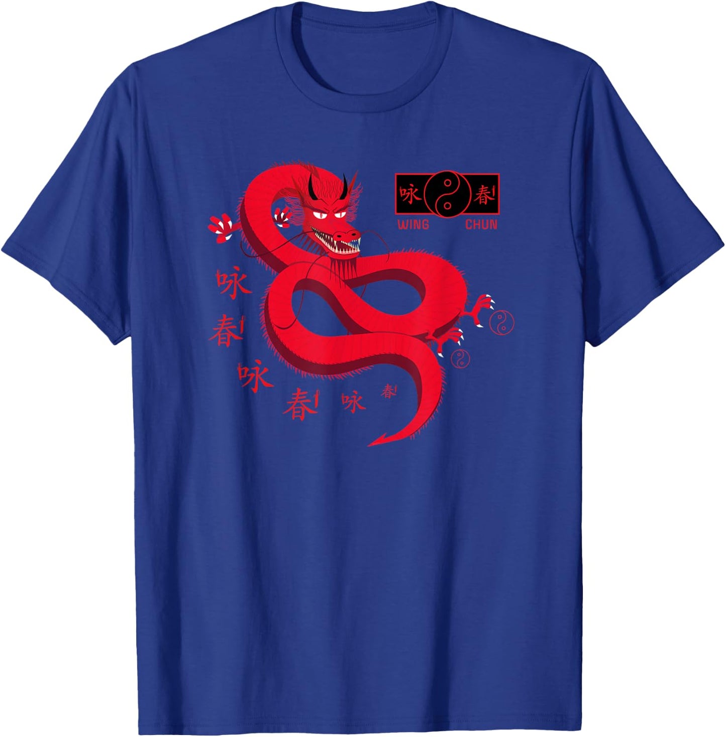 Dragon Wing Chun Kung Fu T-Shirt - T-Shirt | Royal