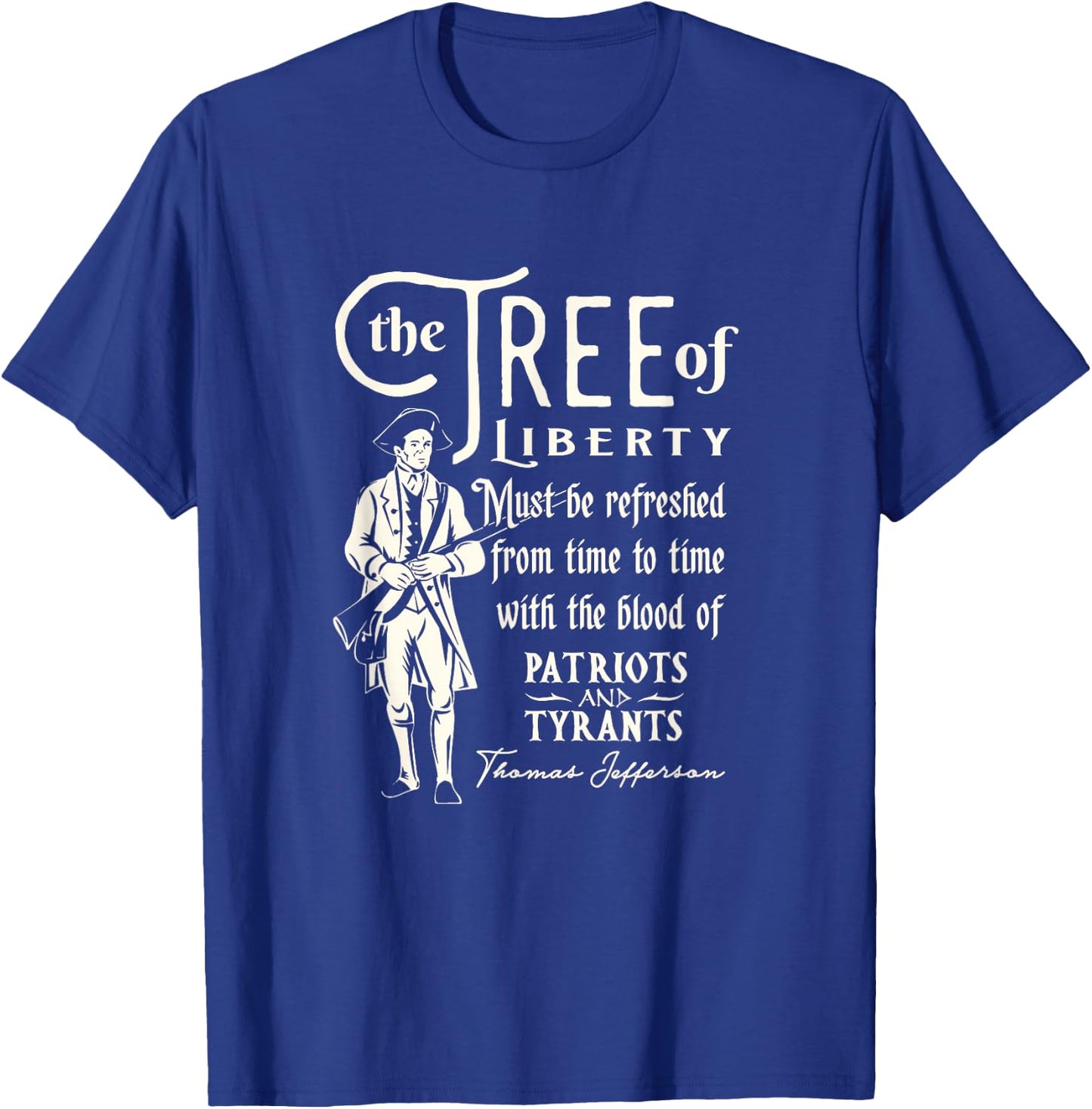 Patriotic Tree of Liberty Conservative Freedom T-Shirt - T-Shirt | Royal