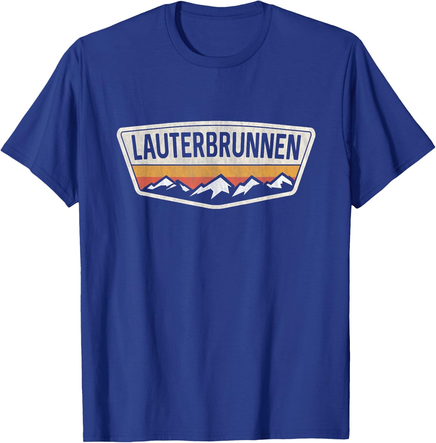 Lauterbrunnen Switzerland Shield - Lauterbrunnen Swiss T-Shirt - T-Shirt | Royal