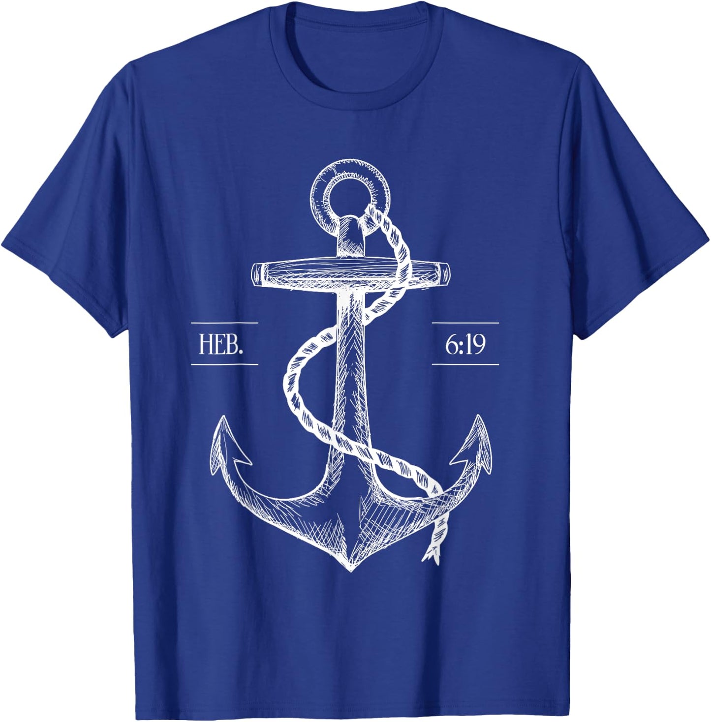 Jesus Is the Anchor of My Soul Hope Faith Anchored T Shirt T-Shirt - T-Shirt | Royal