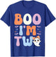Boo I'm Two Ghost 2 Years Old 2nd Birthday Kids Halloween T-Shirt - T-Shirt | Royal