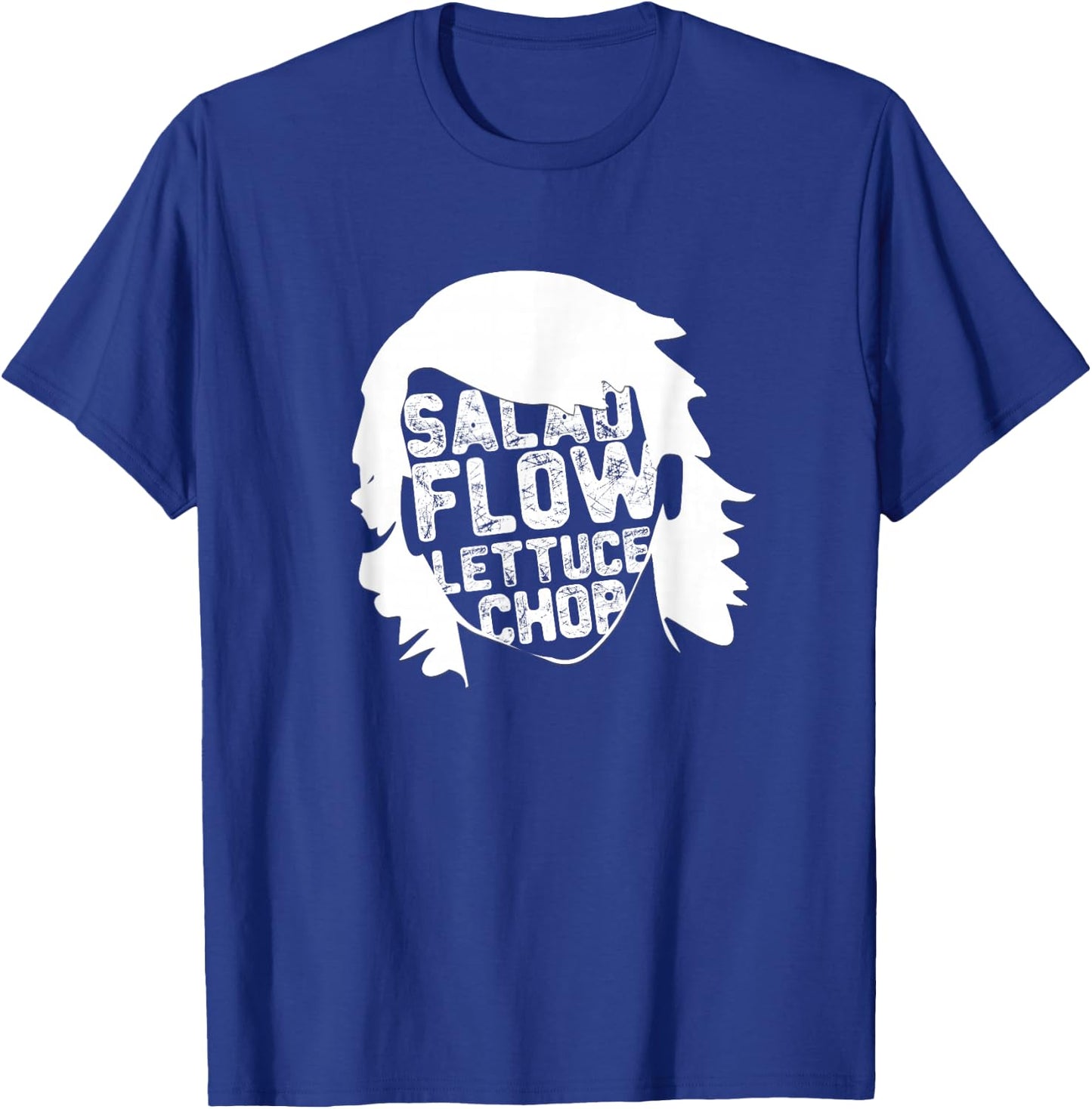 Hockey Hair Funny Flow Lettuce Salad Chop Hockey T-Shirt - T-Shirt | Royal