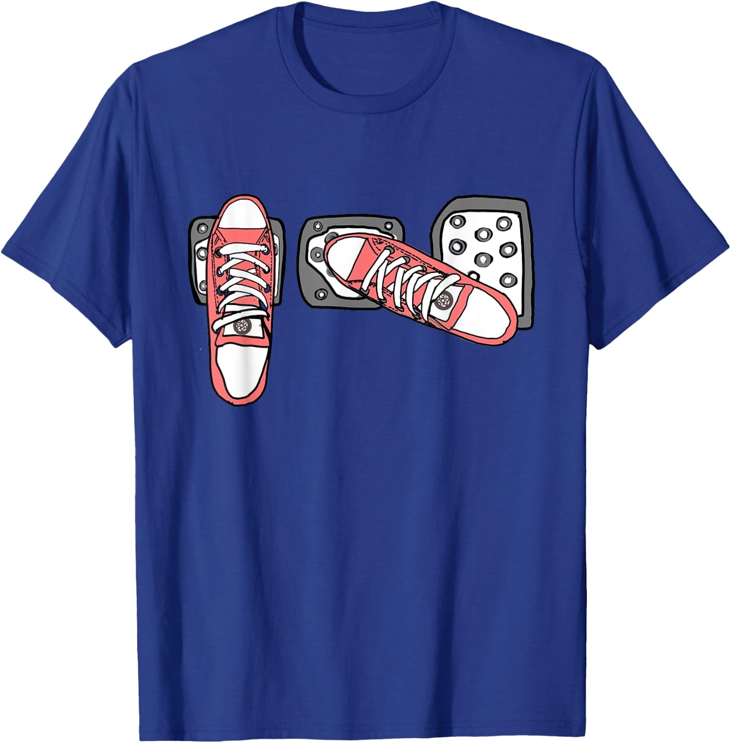 Save The Stick Funny Manual Transmission Three Pedals Car T-Shirt - T-Shirt | Royal