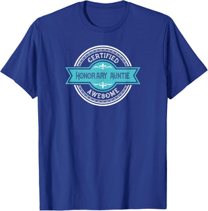 Honorary Auntie - Best Friend Aunt Graphic T-Shirt - T-Shirt | Royal