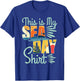 This Is My Sea Day Shirt Cruise Funny Family Vacay T-Shirt - T-Shirt | Royal