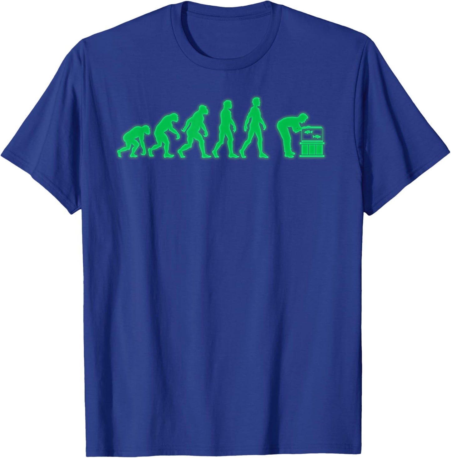 Aquarium Evolution Funny Aquarium T-Shirt - T-Shirt | Royal