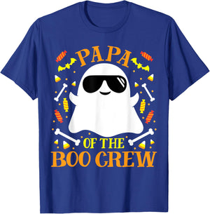 Papa Boo Crew Ghost Matching Family Set Grandpa Halloween T-Shirt - T-Shirt | Royal