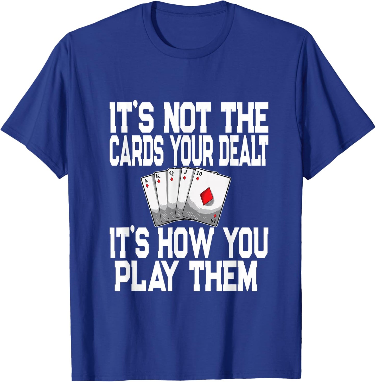 Pinochle Playing Cards Novelty Quote - Poker Card Player T-Shirt - T-Shirt | Royal