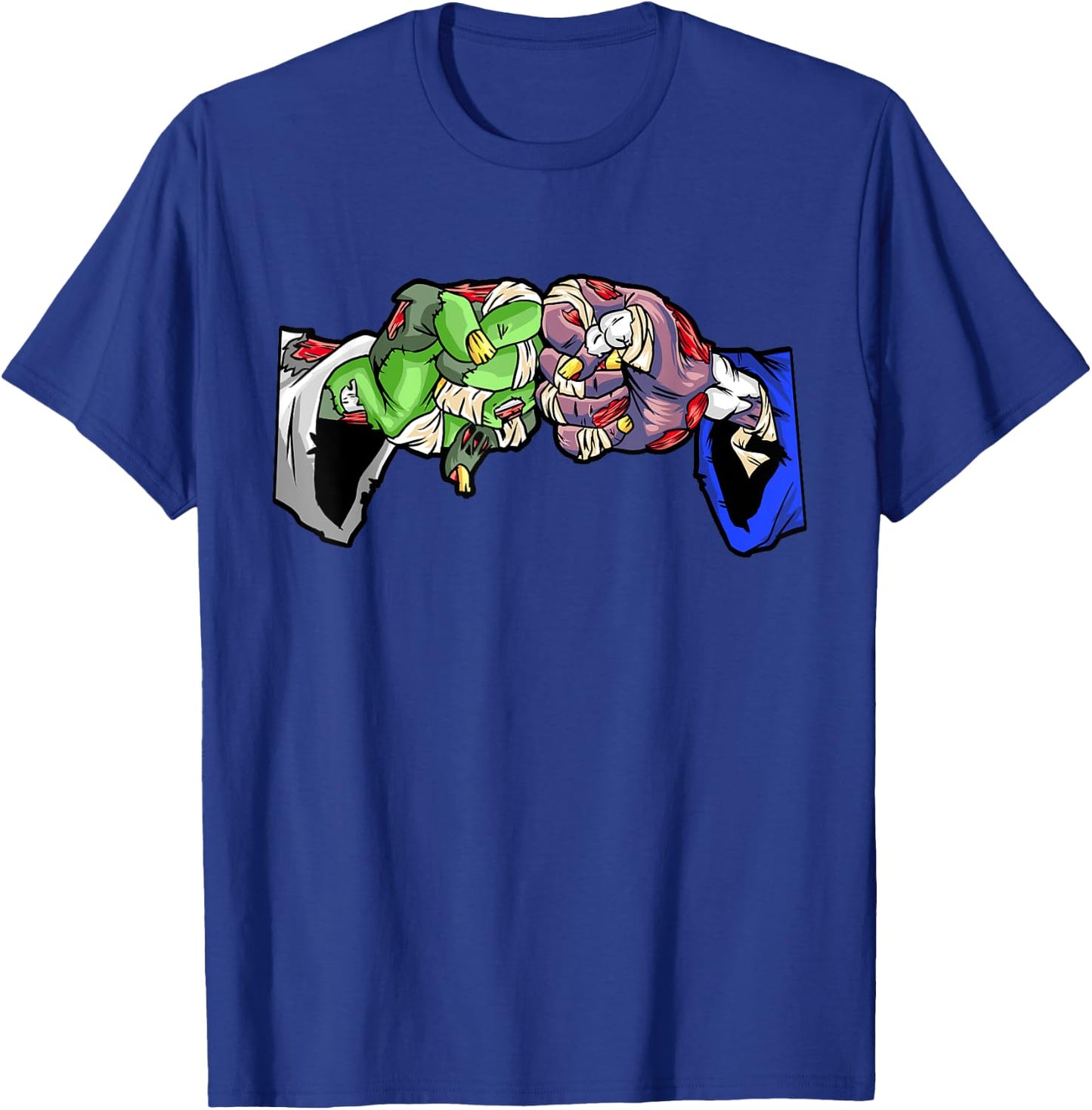 Jiu Jitsu Gift MMA Zombie Fist Bump Roll Halloween BJJ T-Shirt - T-Shirt | Royal