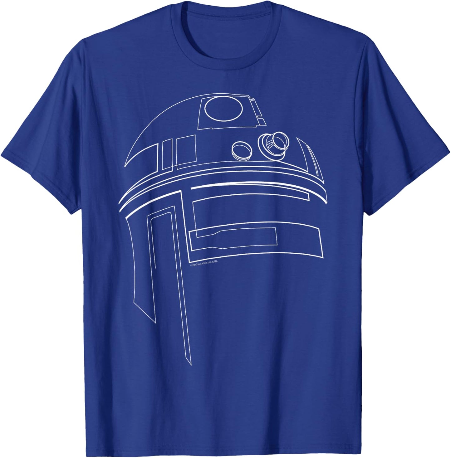 Star Wars R2-D2 Minimalist Style R2-D2 Portrait T-Shirt - T-Shirt | Royal