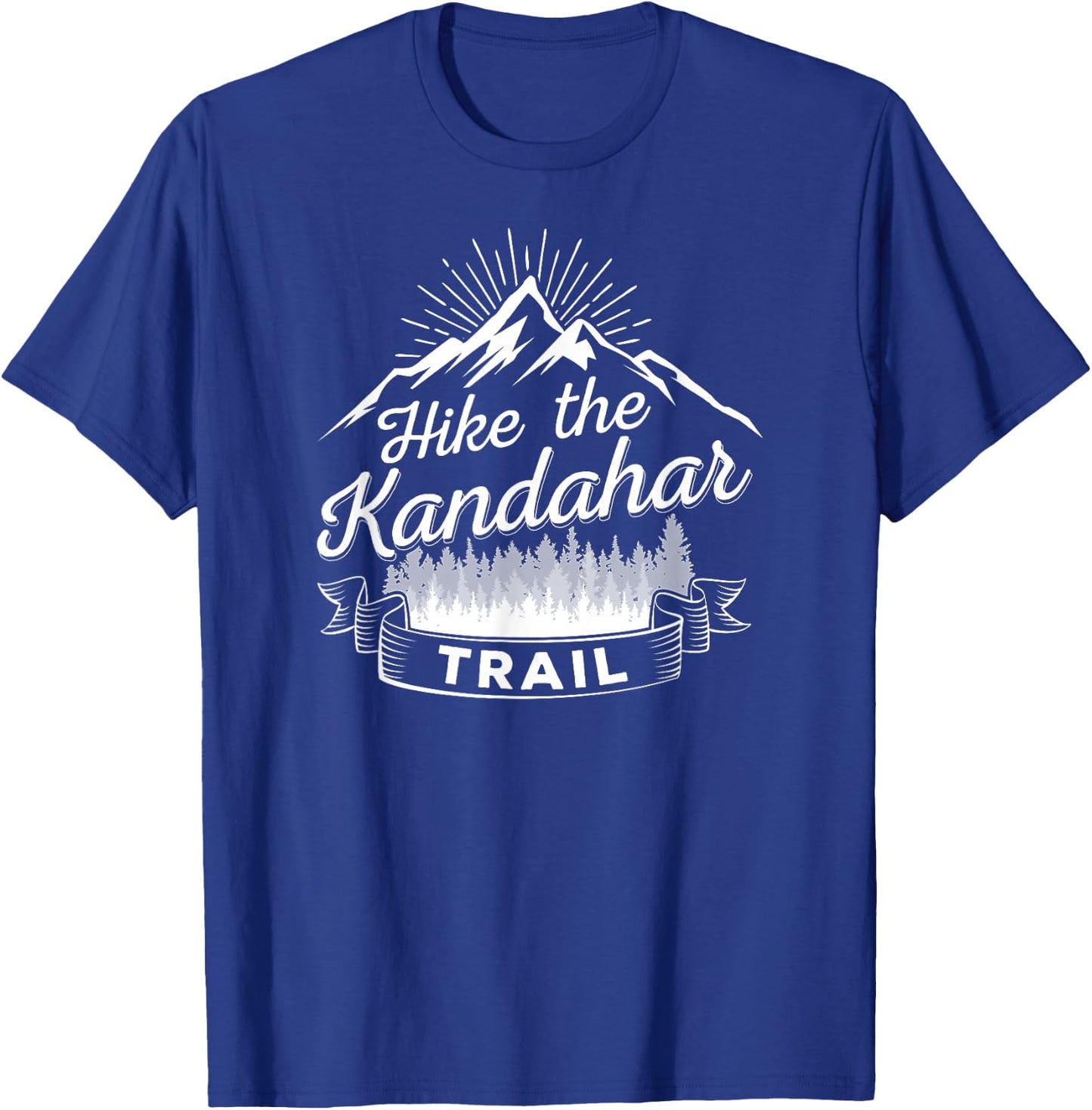 Hike The Kandahar Trail Funny Afghanistan Military Patrol T-Shirt - T-Shirt | Royal