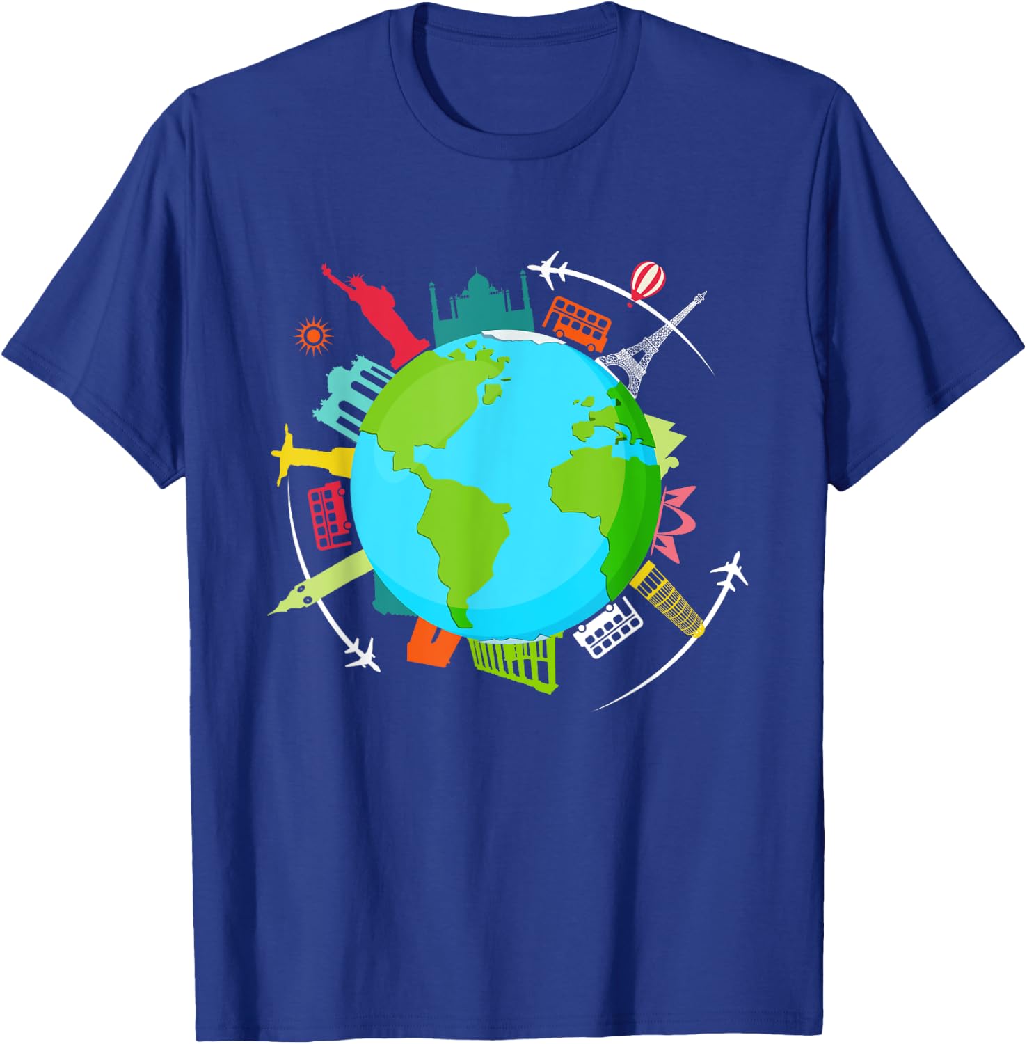 World Traveler shirt Gifts for International World Travelers T-Shirt - T-Shirt | Royal