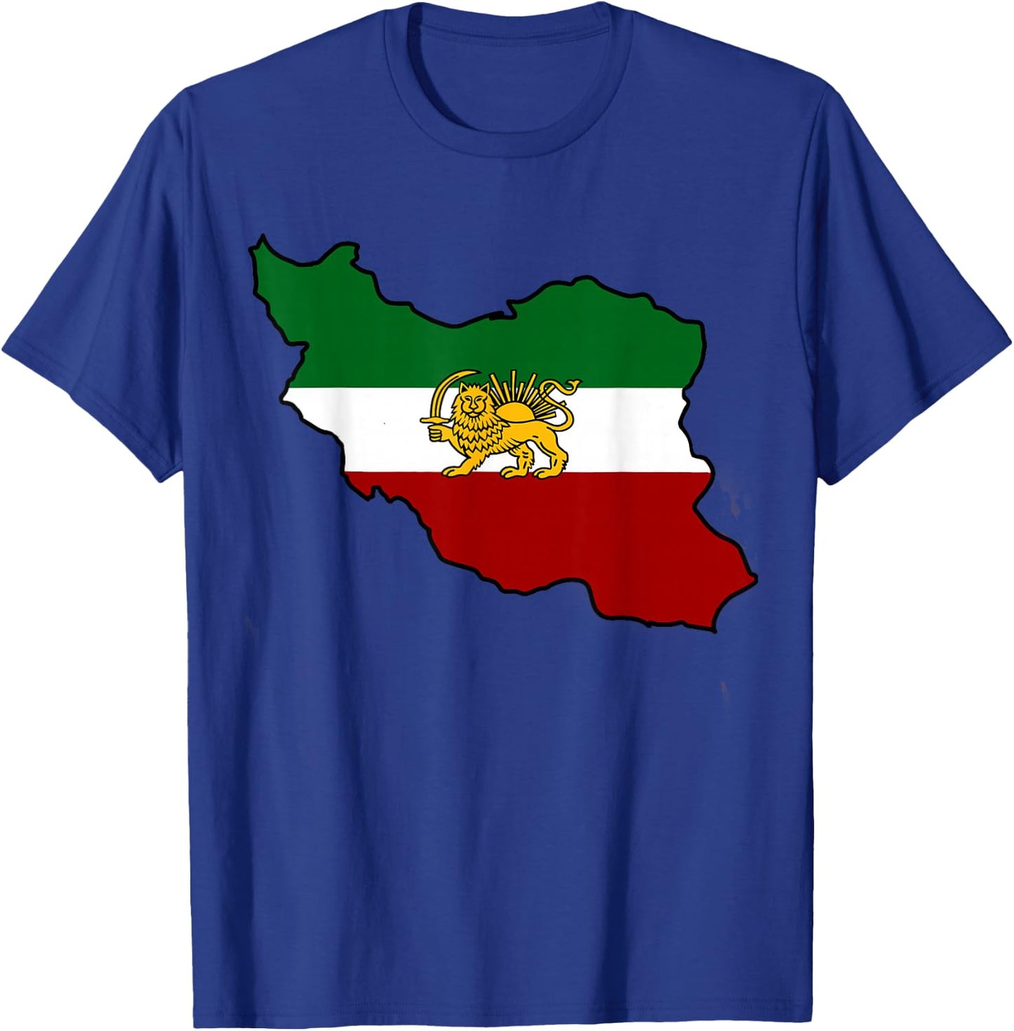 Iran Flag with Lion T-Shirt - T-Shirt | Royal